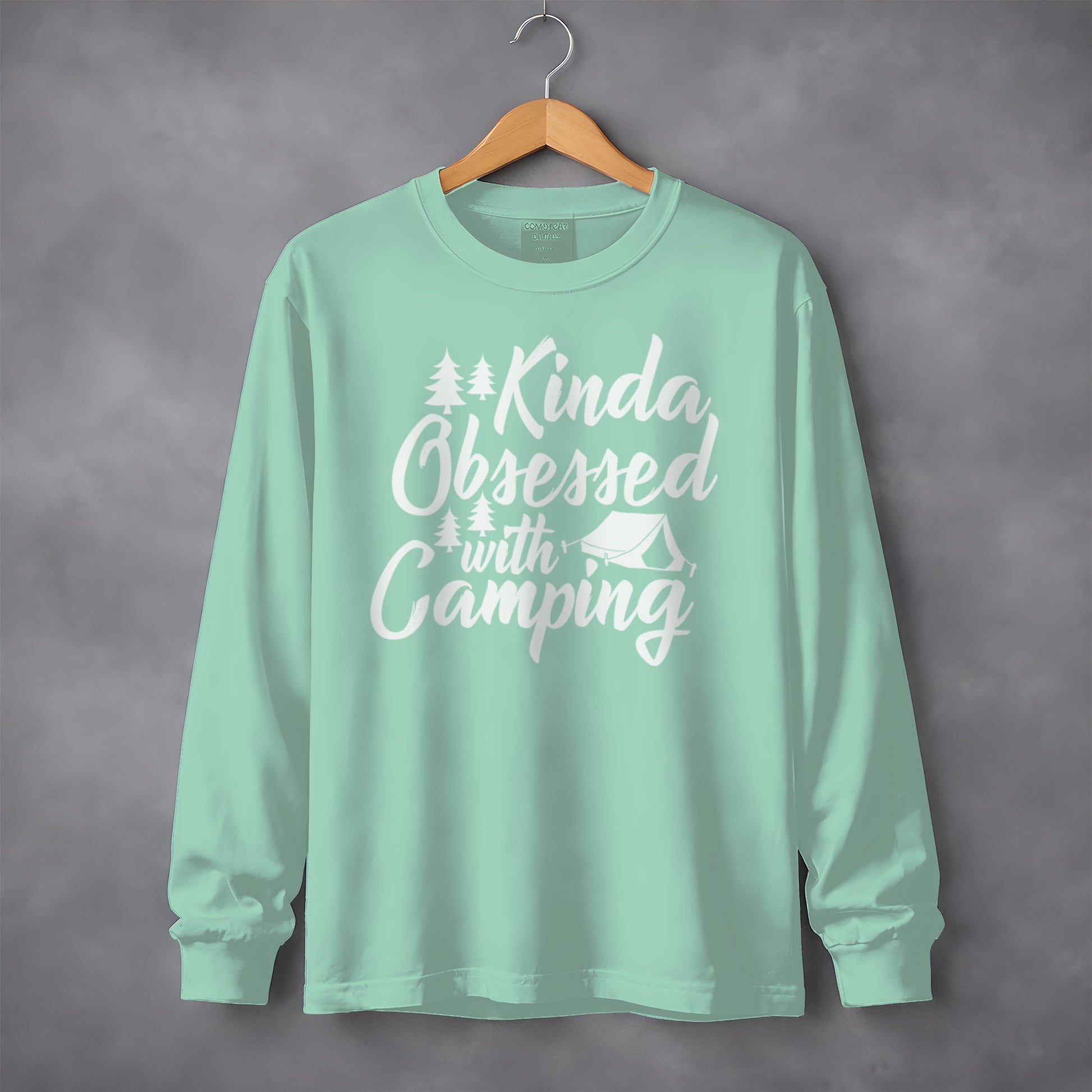 Kinda Obsessed with Camping Long Sleeve Shirt