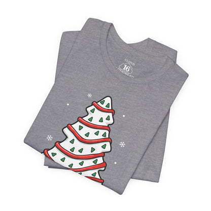 Christmas Tree Cake Unisex T-Shirt - Festive Holiday Tee