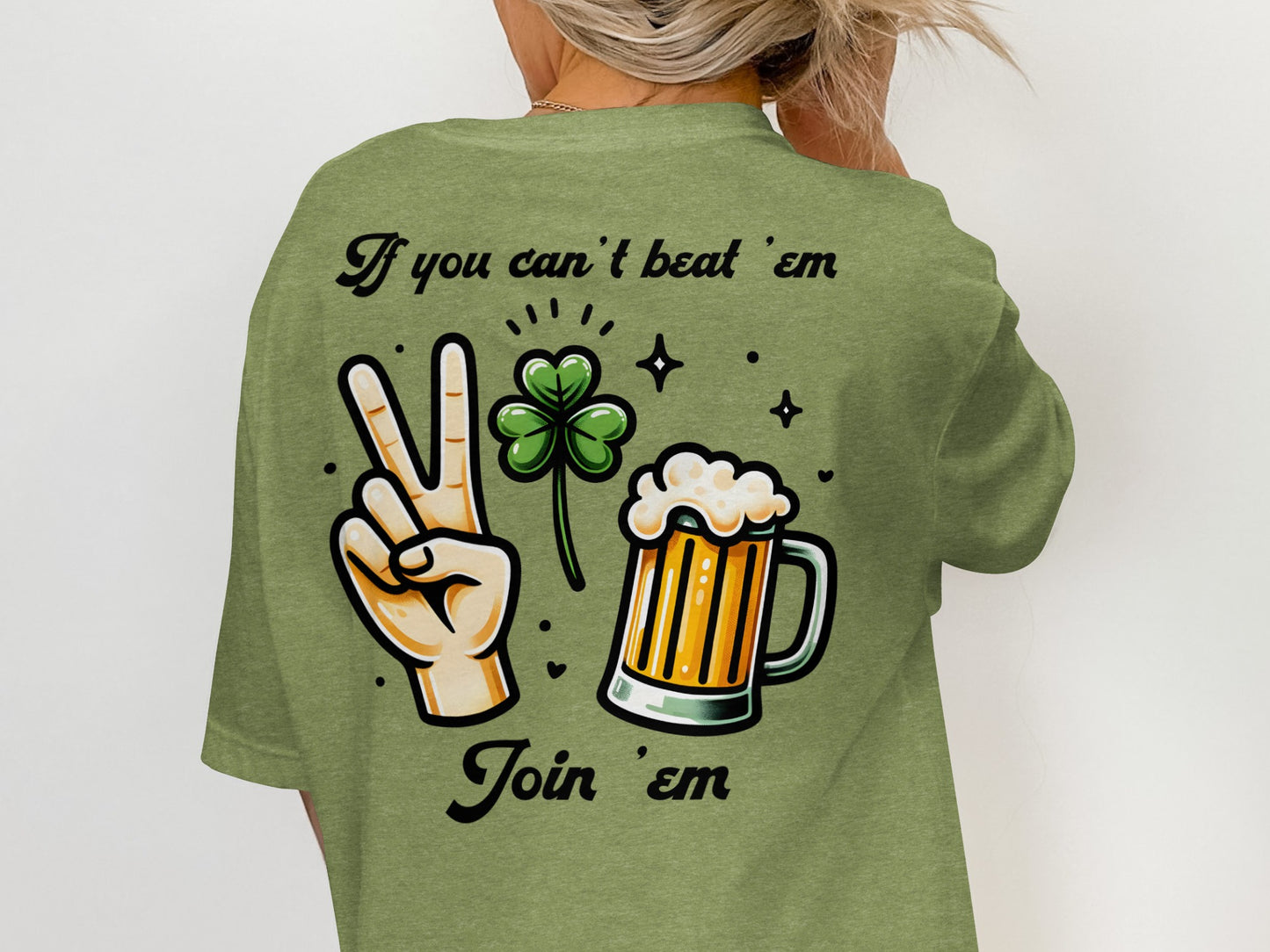 Scrappy Malone's Bar, St Patricks Day, Irish Bar, Shamrock, Retro Pub Sign, Custom Design T-Shirt - Scrappy Malone's Bar 100-Proof Humor - Cloud 16 Clothing Co.