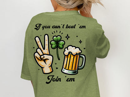 Scrappy Malone's Bar, St Patricks Day, Irish Bar, Shamrock, Retro Pub Sign, Custom Design T-Shirt - Scrappy Malone's Bar 100-Proof Humor - Cloud 16 Clothing Co.