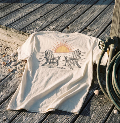 Puka Luna - Sunset Adirondack Chairs Graphic Tee