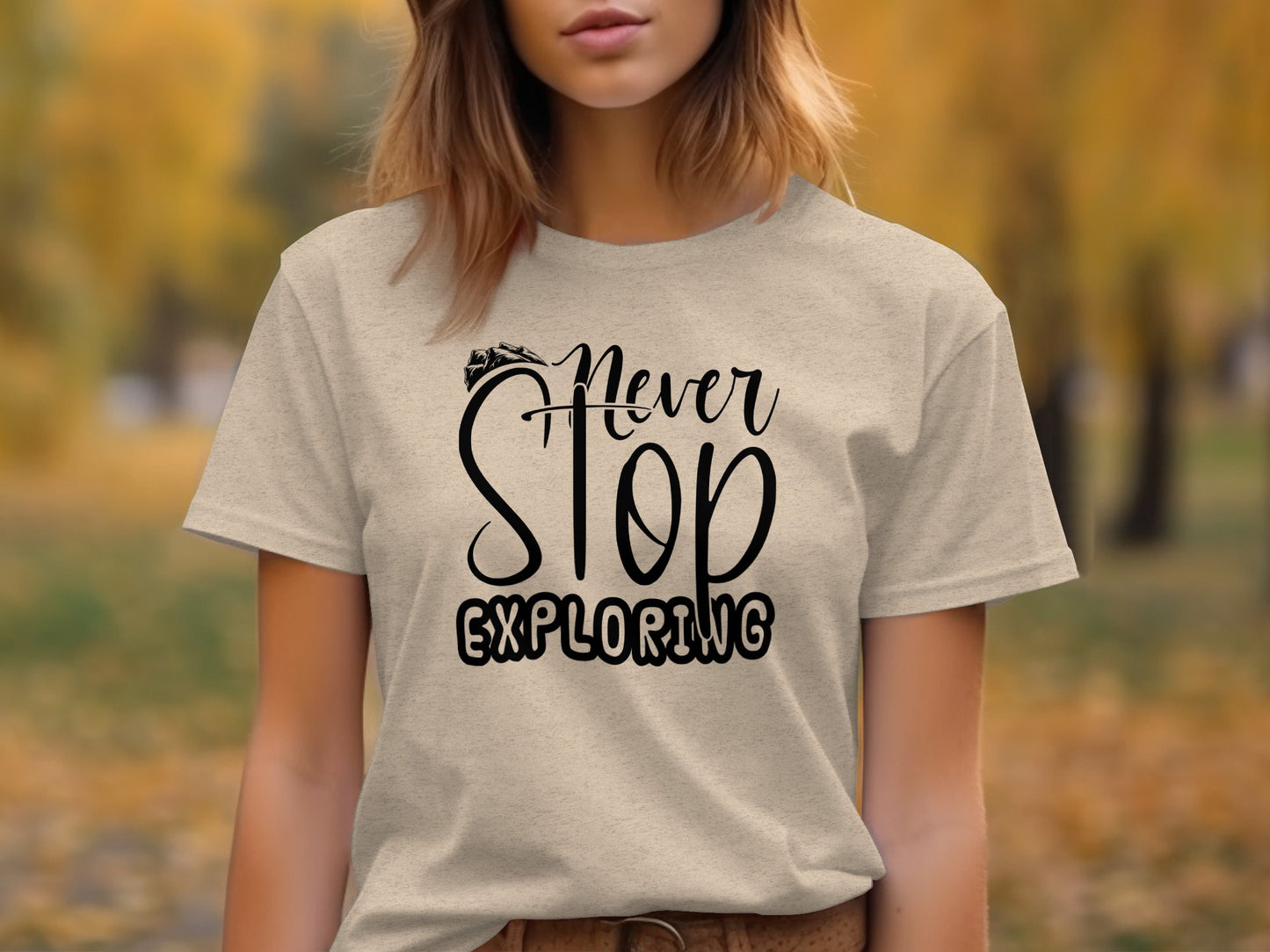 Never Stop Exploring Graphic Adventure Lover Quote T-Shirt T-Shirt - Outdoor & Adventure Collection - Mile Marker 16 Gear by Cloud 16 Clothing Co.
