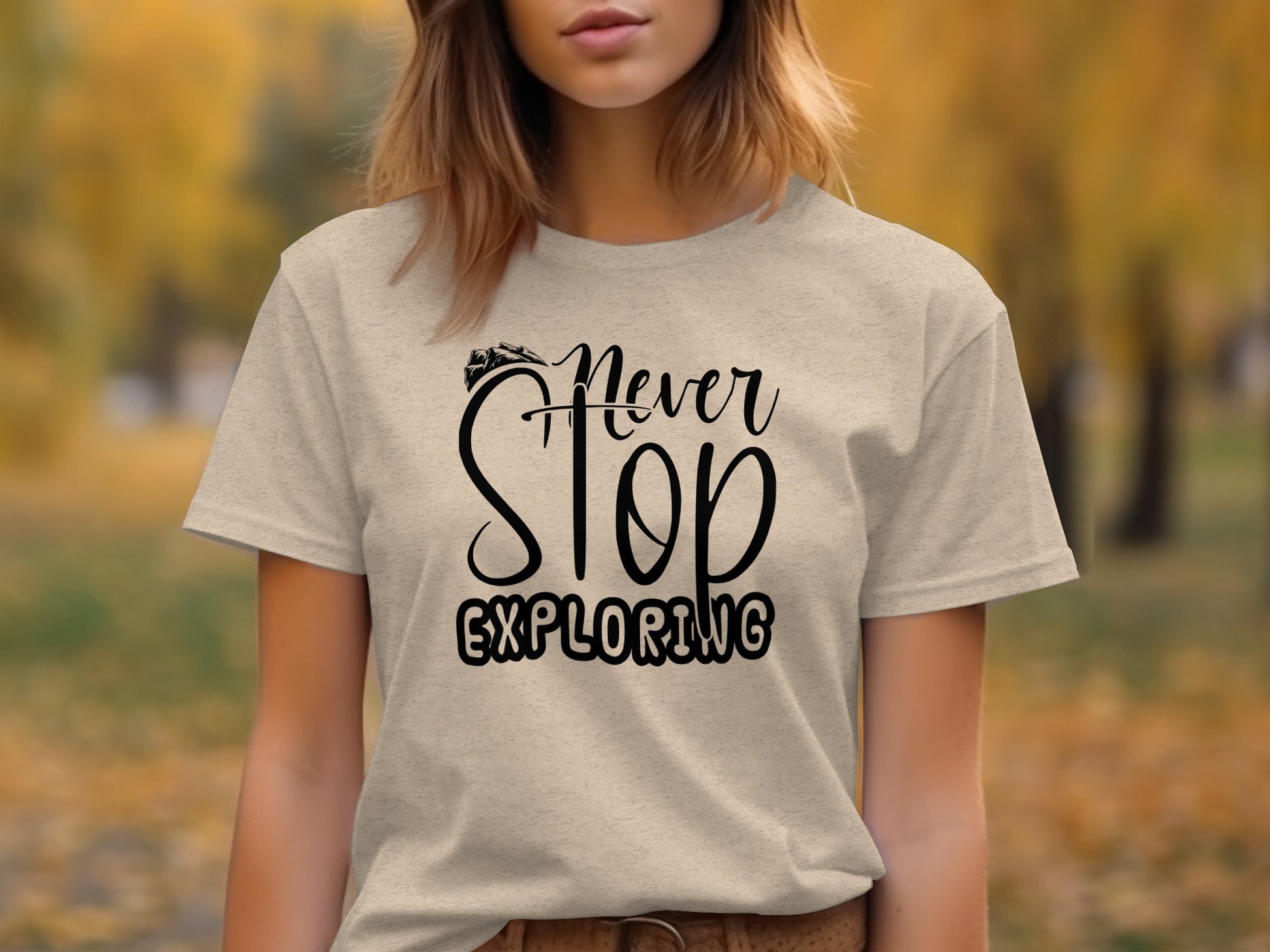 Never Stop Exploring Graphic Adventure Lover Quote T-Shirt T-Shirt - Outdoor & Adventure Collection - Mile Marker 16 Gear by Cloud 16 Clothing Co.
