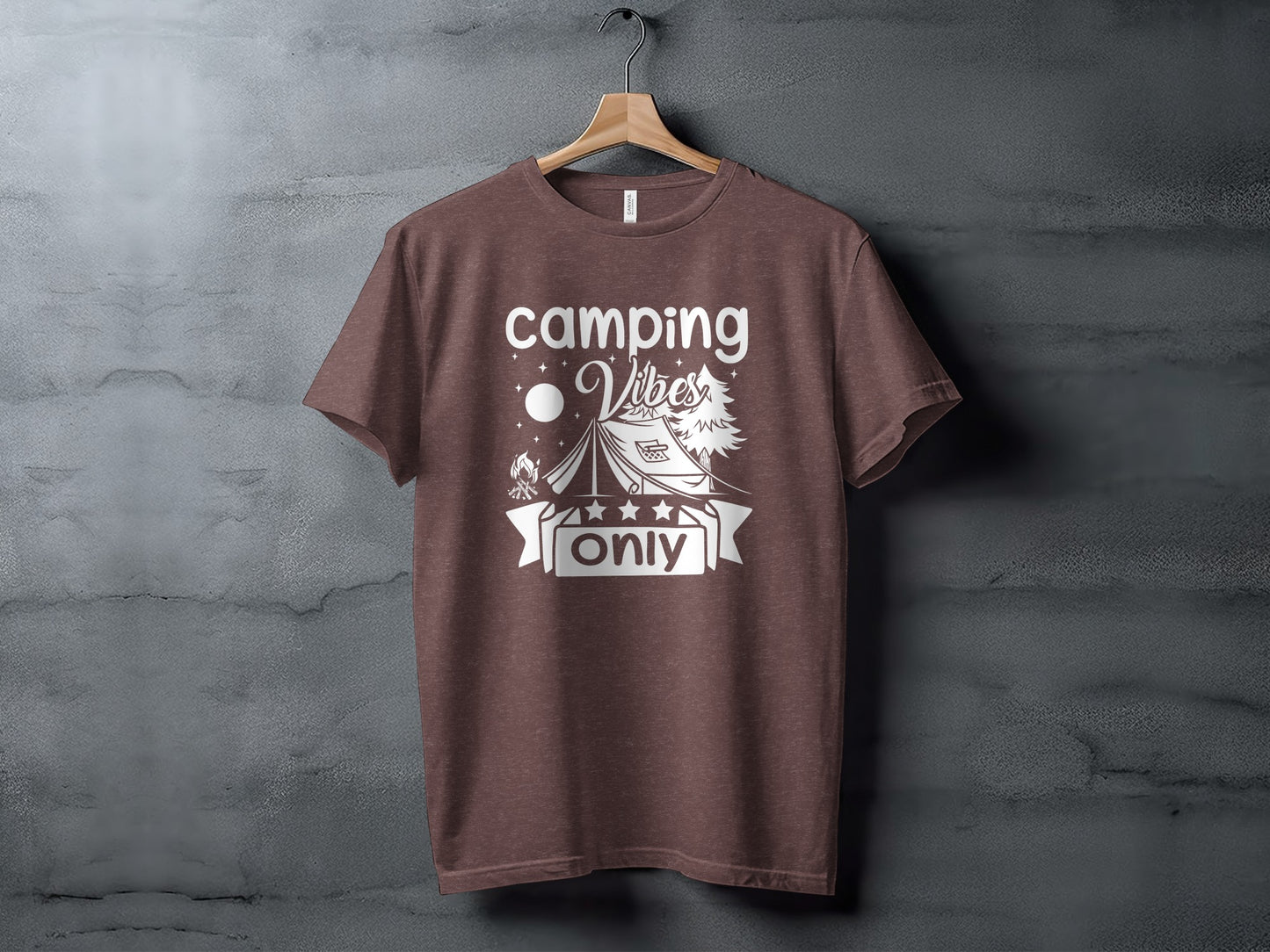 Camping Vibes Only Night Under the Stars T-Shirt T-Shirt - Outdoor & Adventure Collection - Mile Marker 16 Gear by Cloud 16 Clothing Co.