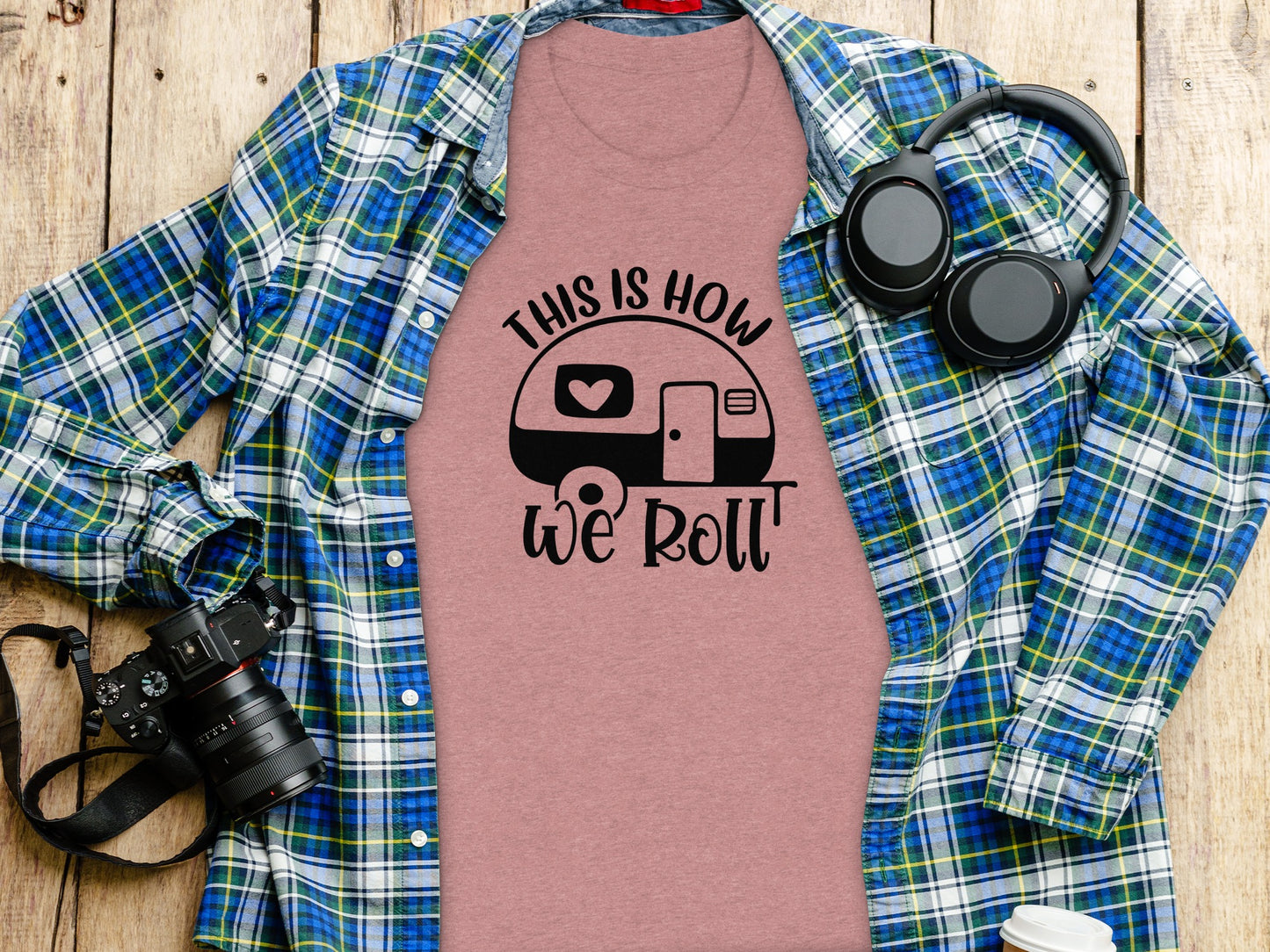 This is How We Roll Camper Graphic For Adventurers T-Shirt T-Shirt - Outdoor & Adventure Collection - Mile Marker 16 Gear by Cloud 16 Clothing Co.