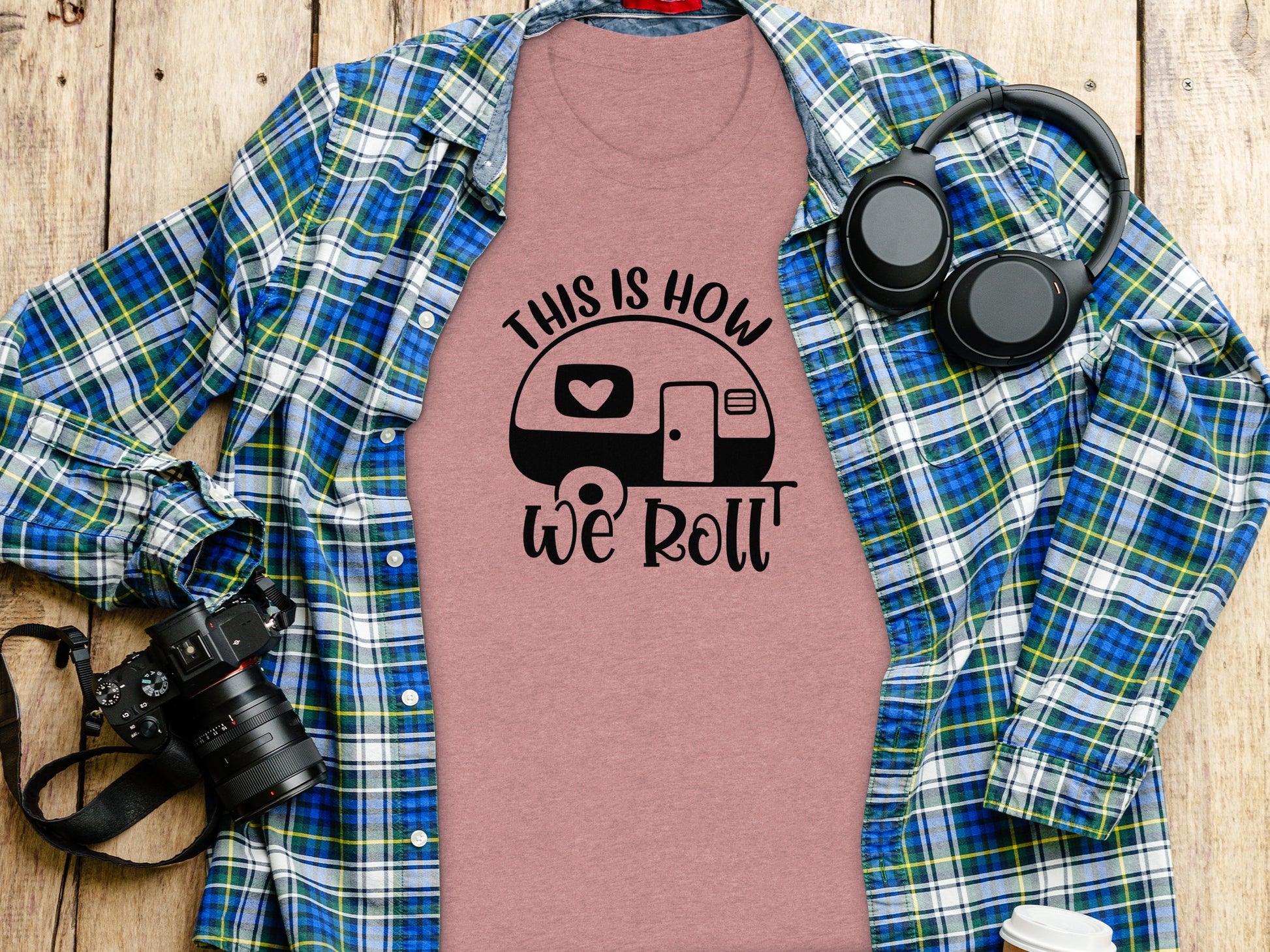 This is How We Roll Camper Graphic For Adventurers T-Shirt T-Shirt - Outdoor & Adventure Collection - Mile Marker 16 Gear by Cloud 16 Clothing Co.