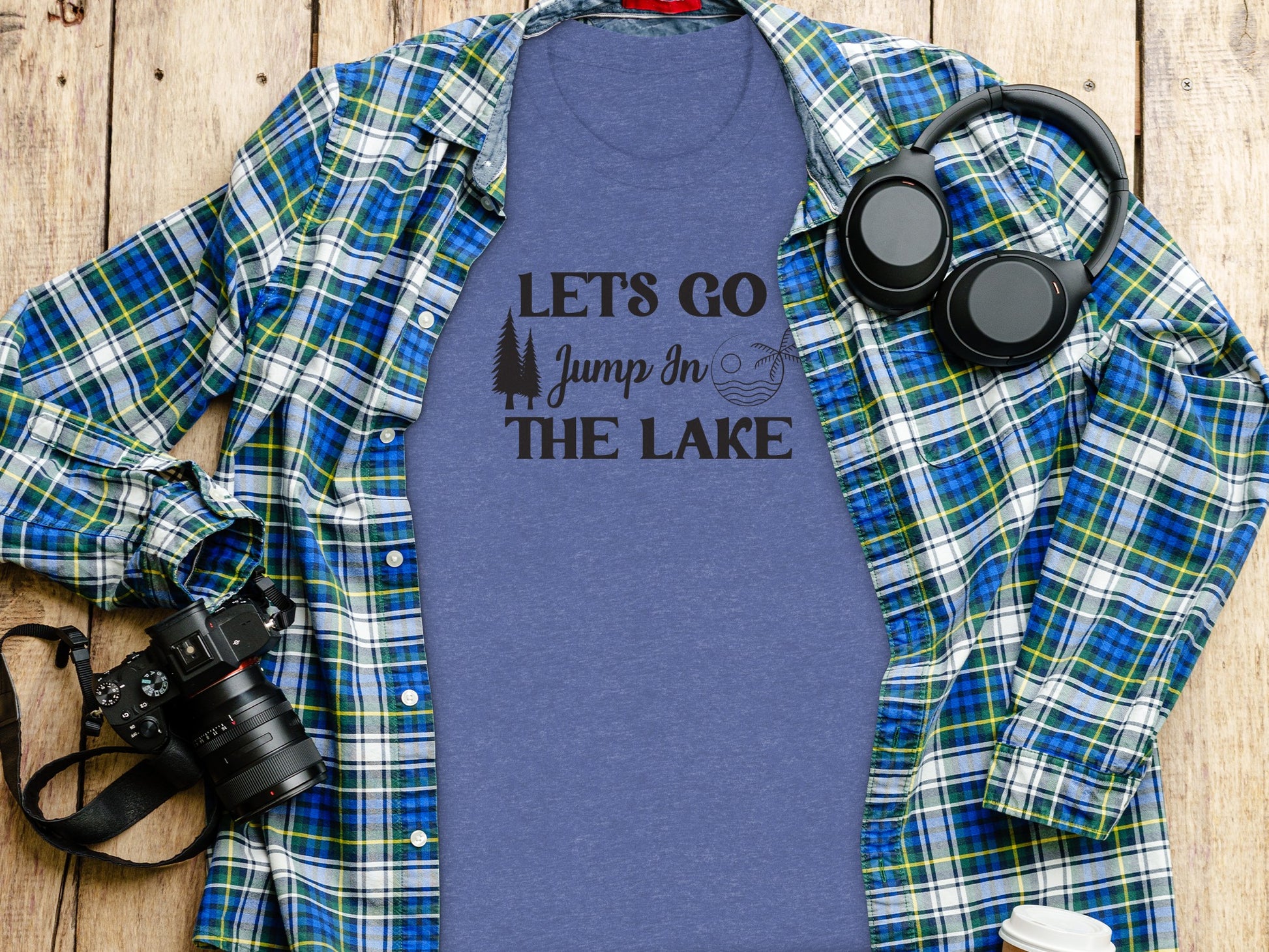 Lets Go Jump In The Lake Outdoors Adventure T-Shirt T-Shirt - Outdoor & Adventure Collection - Mile Marker 16 Gear by Cloud 16 Clothing Co.