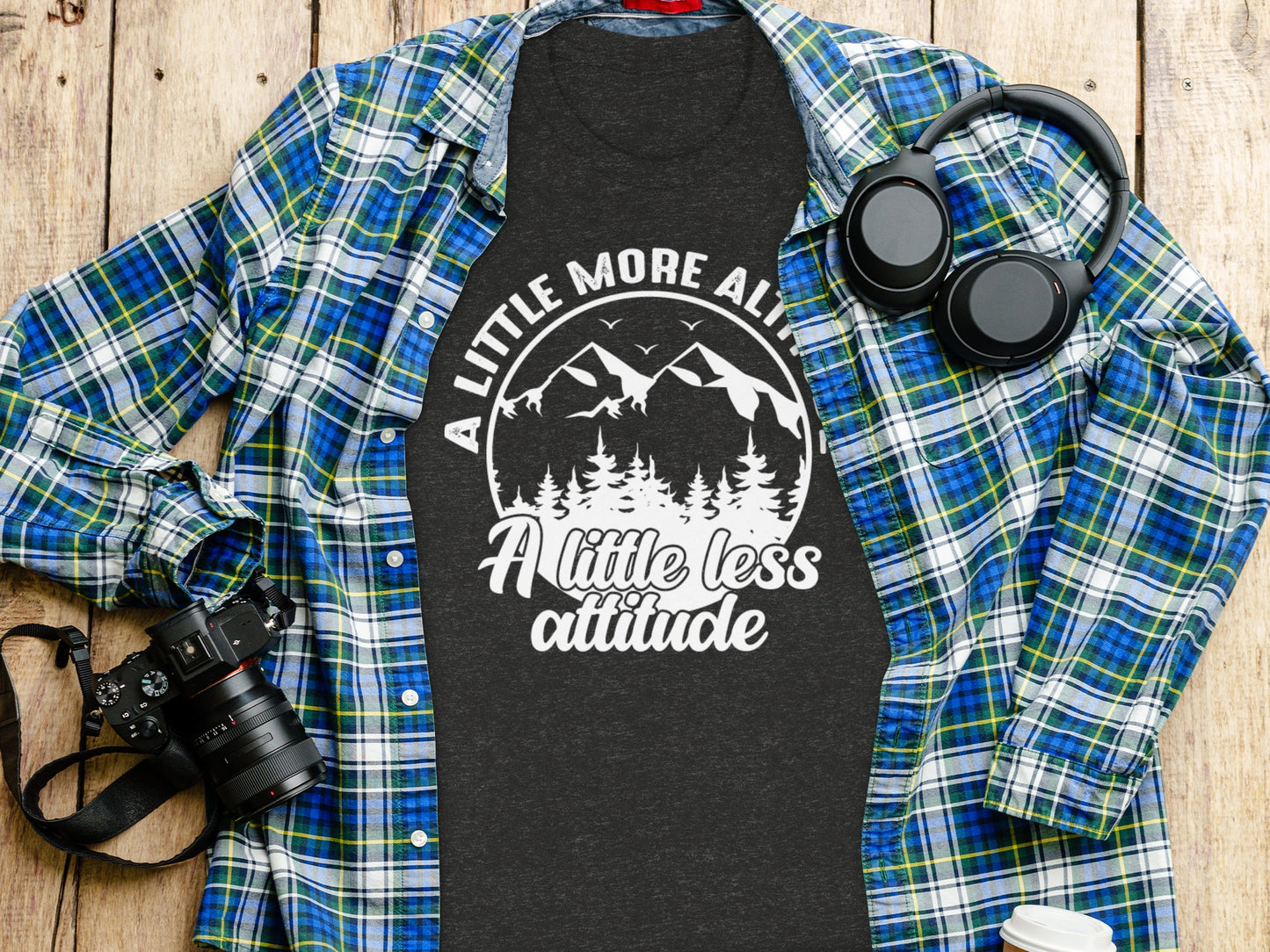 A Little More Altitude A Little Less Attitude T-Shirt T-Shirt - Outdoor & Adventure Collection - Mile Marker 16 Gear by Cloud 16 Clothing Co.