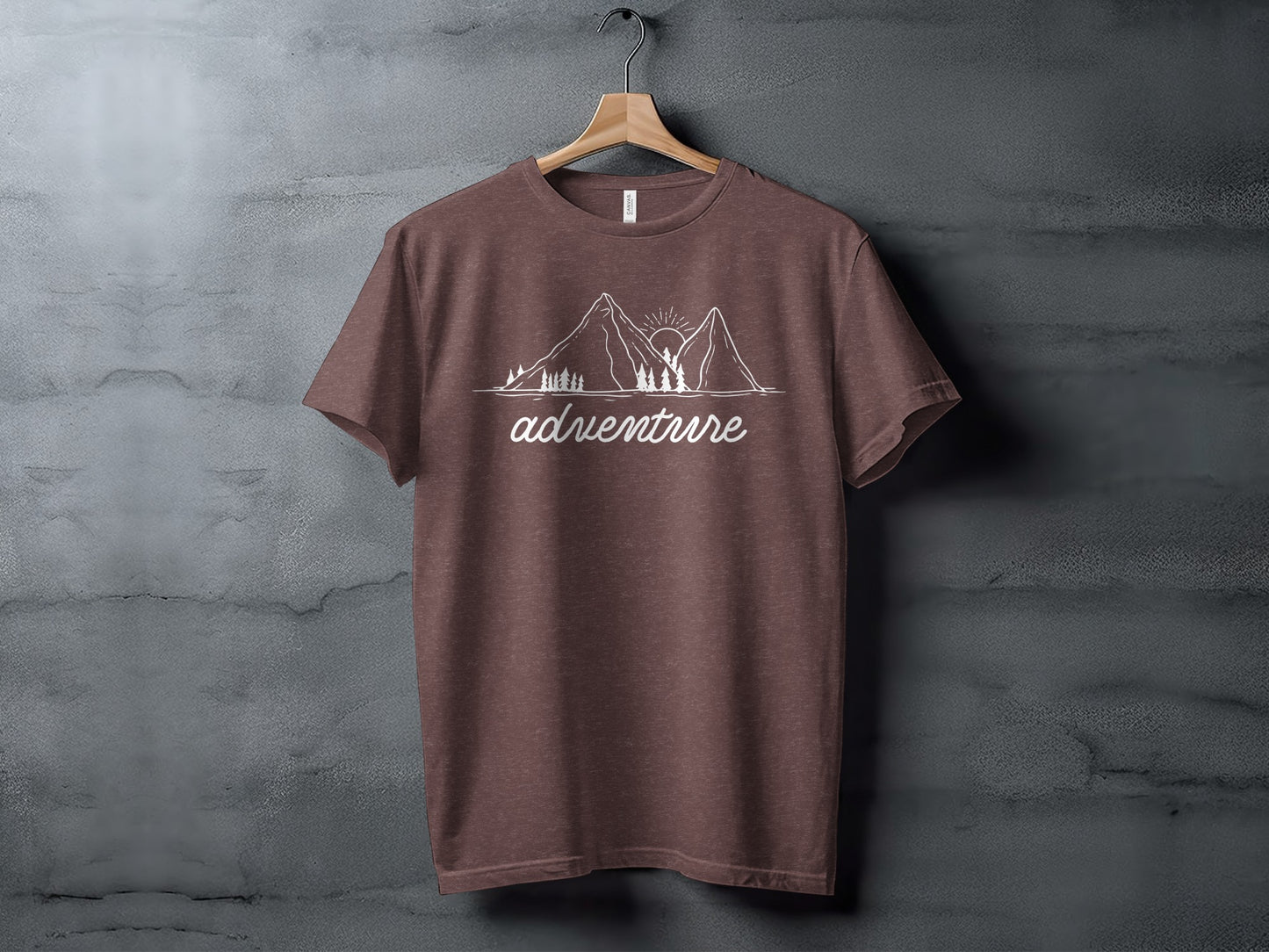 Adventure Awaits Mountains Graphic Tee Nature Lovers T-Shirt T-Shirt - Outdoor & Adventure Collection - Mile Marker 16 Gear by Cloud 16 Clothing Co.