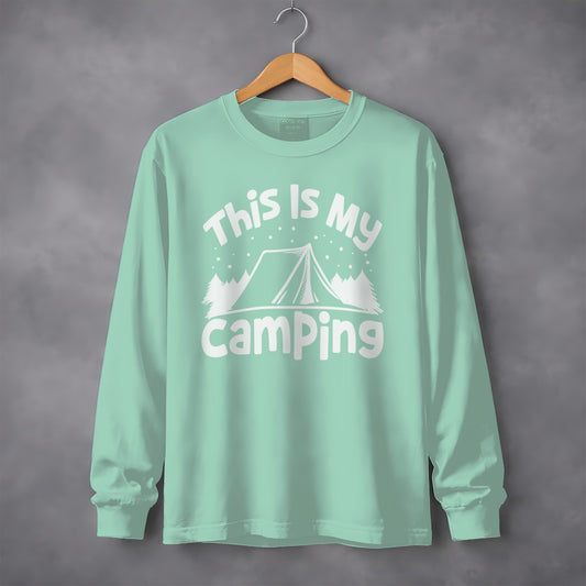 This Is My Camping Long Sleeve Shirt for Outdoor Fans