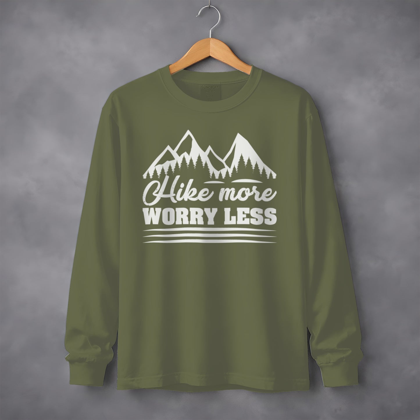 Hike More Worry Less Long Sleeve Shirt Outdoor Adventure