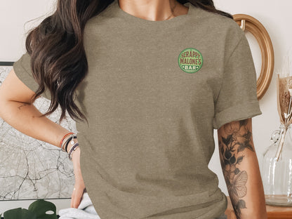 Scrappy Malone's Bar, St Patricks Day, Irish Bar, Shamrock, Retro Pub Sign, Custom Design T-Shirt - Scrappy Malone's Bar 100-Proof Humor - Cloud 16 Clothing Co.