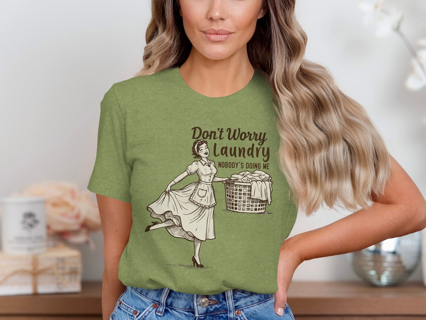 Don't Worry Laundry Nobody's Doing Me Graphic T-shirt