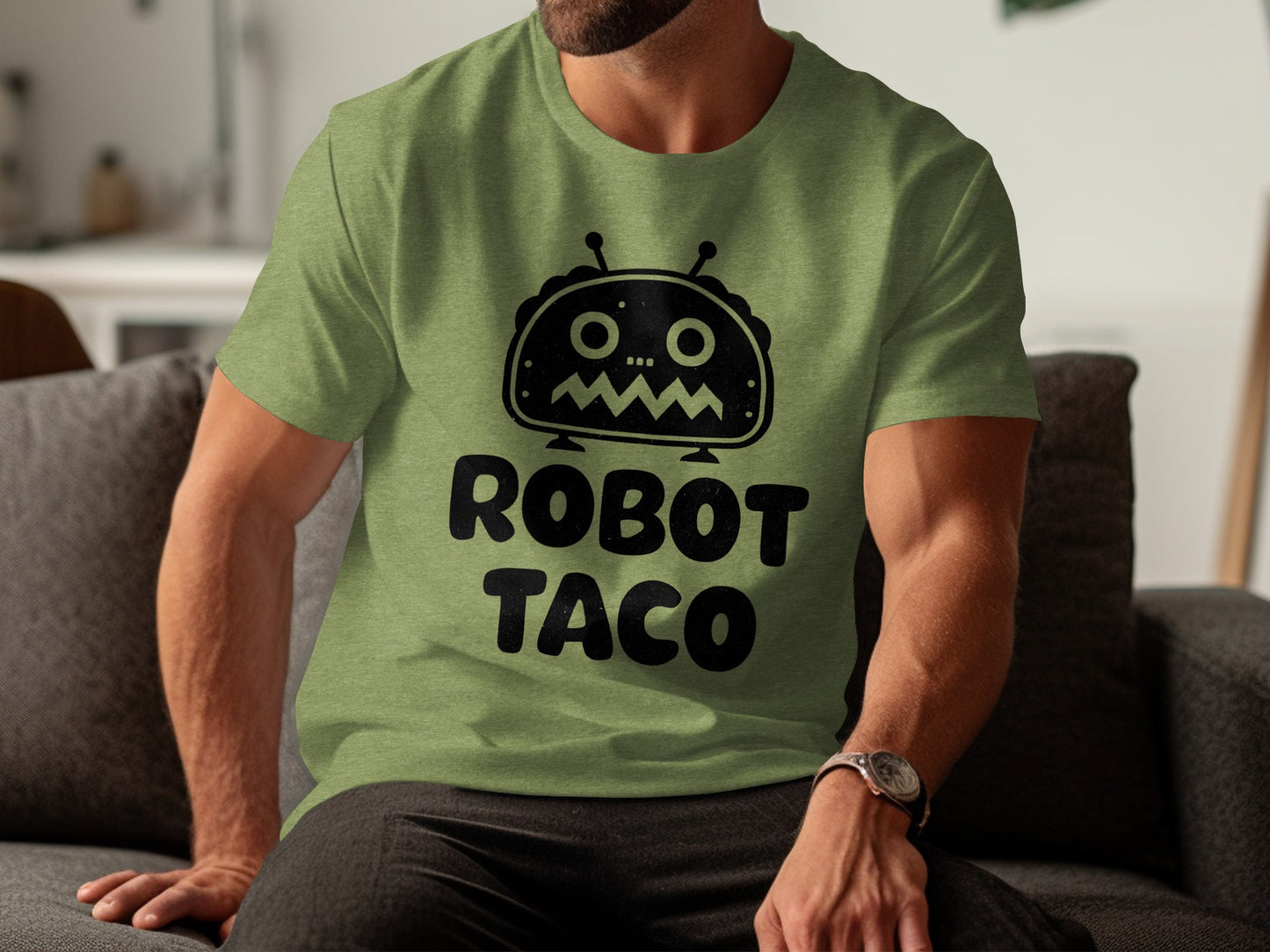 Robot Taco Graphic Tee Fun and Quirky Shirt Design