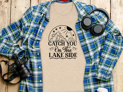 Catch You On The Lake Side Graphic Design Unisex T-Shirt T-Shirt - Outdoor & Adventure Collection - Mile Marker 16 Gear by Cloud 16 Clothing Co.