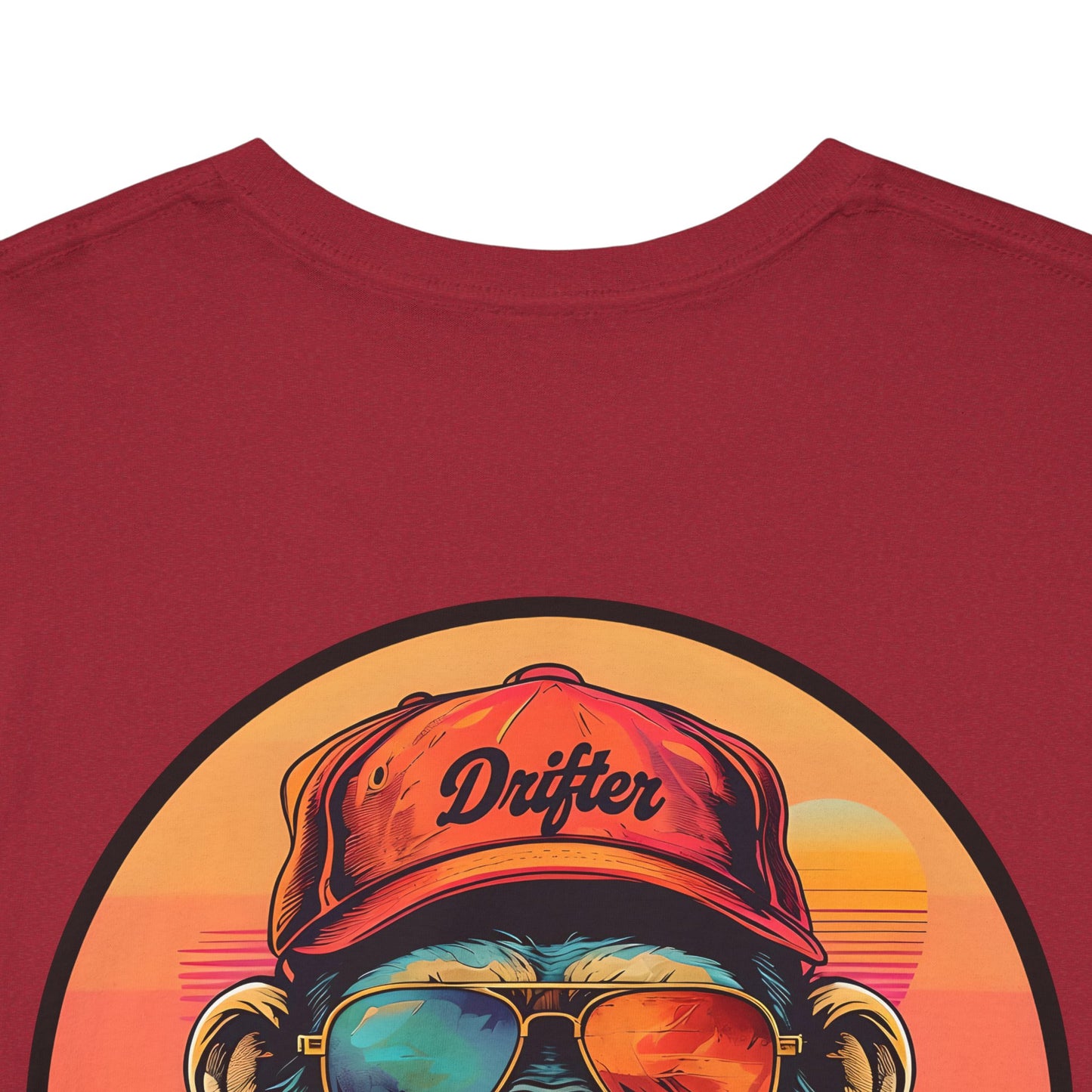 Retro Monkey Graphic T-Shirt - Unisex Heavy Cotton Tee