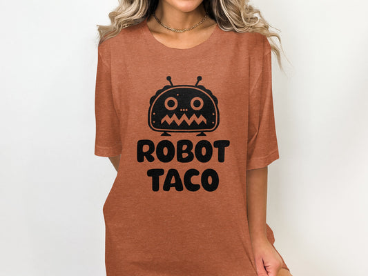 Robot Taco Graphic Tee for Casual Wear
