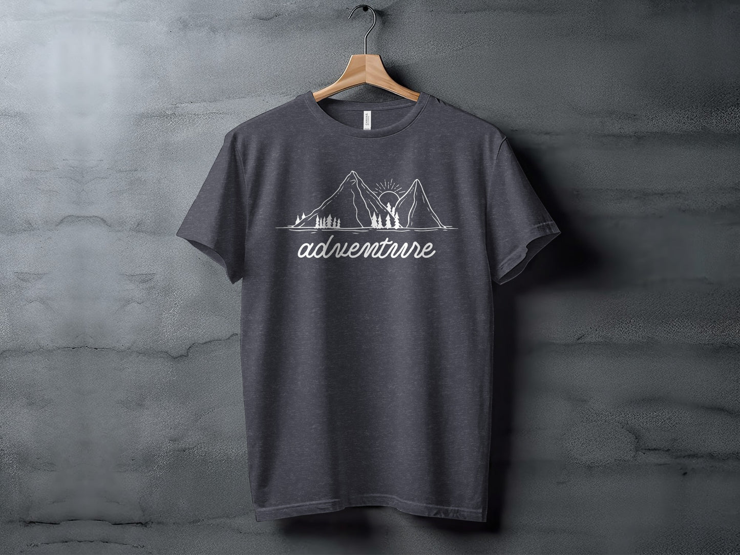 Adventure Awaits Mountains Graphic Tee Nature Lovers T-Shirt T-Shirt - Outdoor & Adventure Collection - Mile Marker 16 Gear by Cloud 16 Clothing Co.