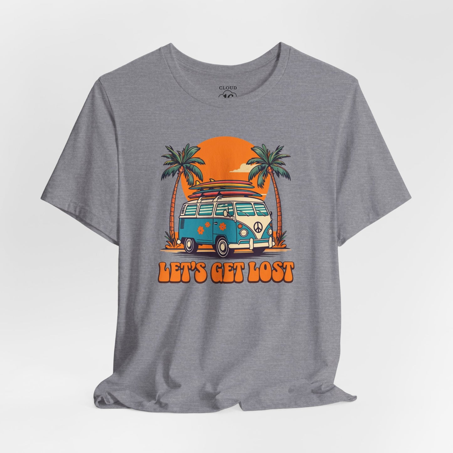 Let's Get Lost Retro Adventure Tee - Unisex Travel Shirt for Nature Lovers
