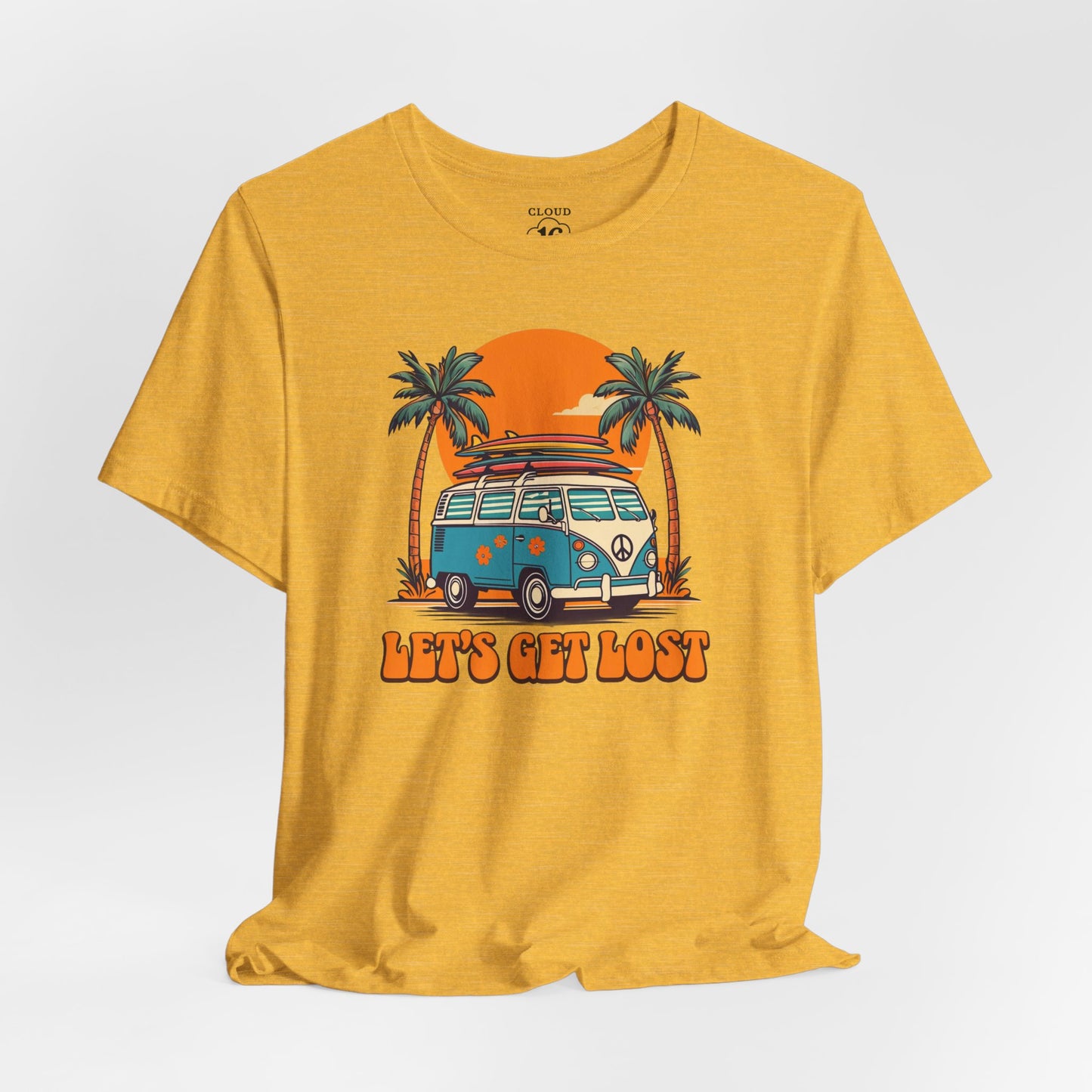 Let's Get Lost Retro Adventure Tee - Unisex Travel Shirt for Nature Lovers