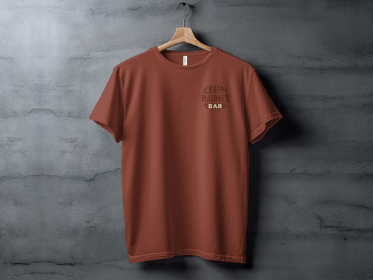Whiskey Is Liquid Sunshine Bottle Design Graphic T-Shirt T-shirt - Scrappy Malone's Bar 100-Proof Humor - Cloud 16 Clothing Co.