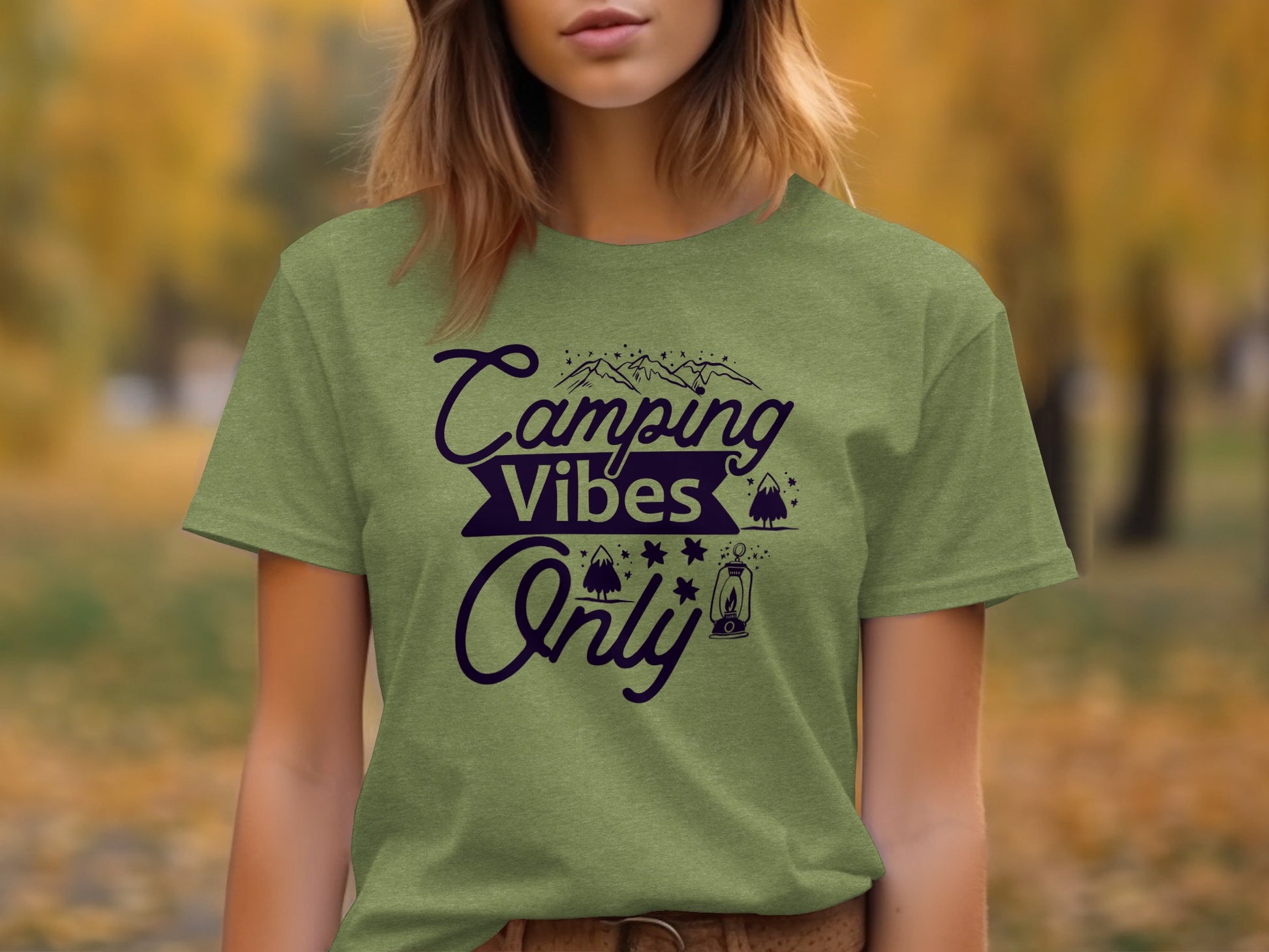 Camping Vibes Only Graphic Adventure Outdoor T-Shirt T-Shirt - Outdoor & Adventure Collection - Mile Marker 16 Gear by Cloud 16 Clothing Co.