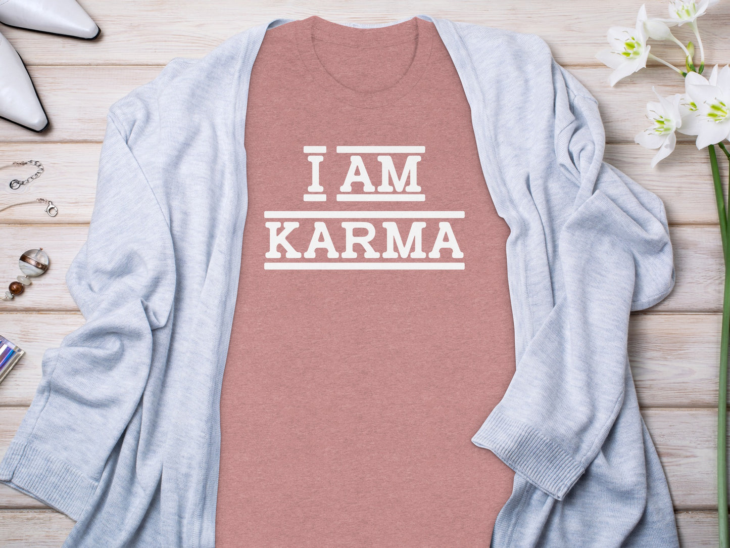 I AM KARMA Statement Graphic T-Shirt