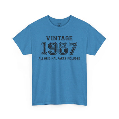 Vintage 1987 Retro T-Shirt - Premium Unisex Cotton Tee