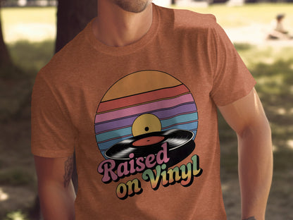 Raised on Vinyl Retro Music Lovers Shirt