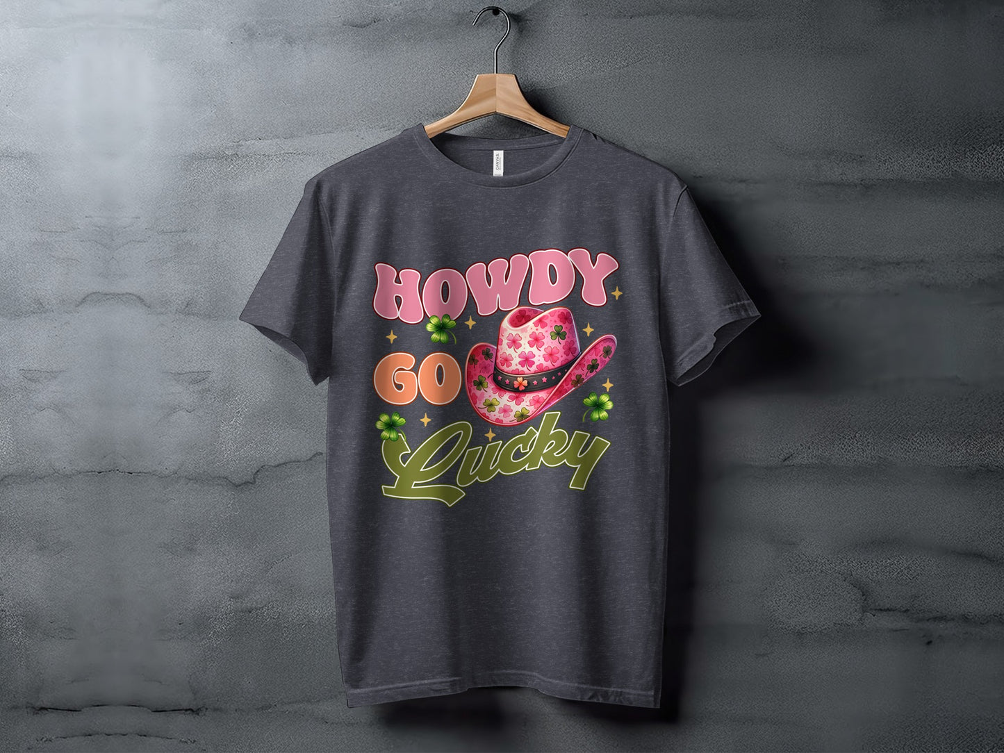 Howdy Go Lucky Graphic Tee for a Fun Casual Look Shirt