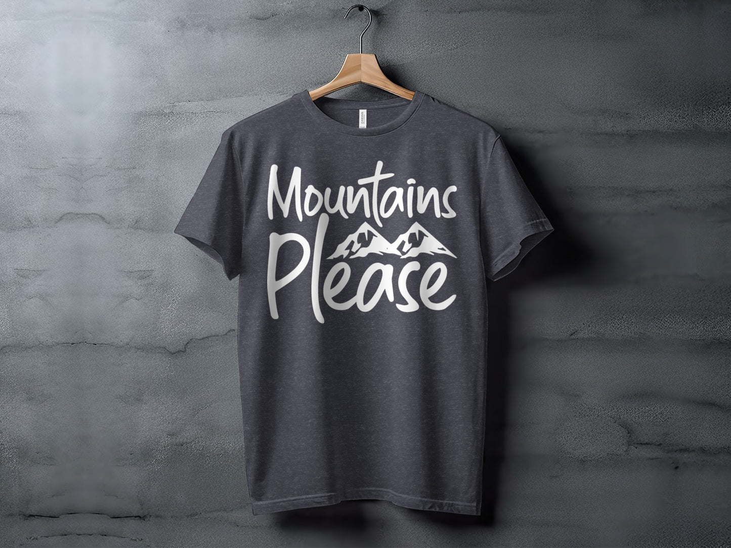 Mountains Please Design Stylish Nature Lover T-Shirt T-Shirt - Outdoor & Adventure Collection - Mile Marker 16 Gear by Cloud 16 Clothing Co.