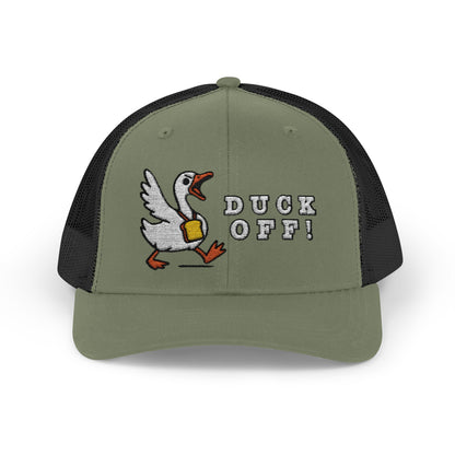 Duck Snapback Trucker Hat - Funny Wildlife Cap for Outdoor Enthusiasts