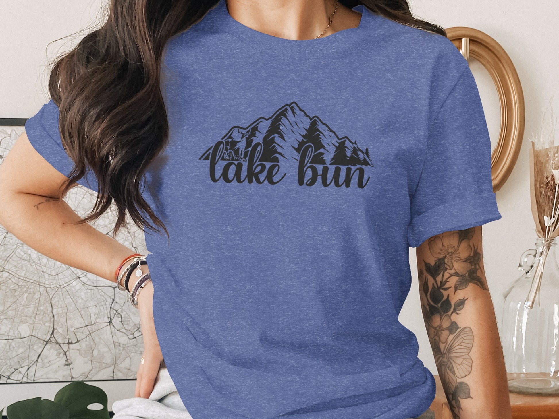 Lake Bun Mountains Nature Lover Graphic Design T-Shirt T-Shirt - Outdoor & Adventure Collection - Mile Marker 16 Gear by Cloud 16 Clothing Co.