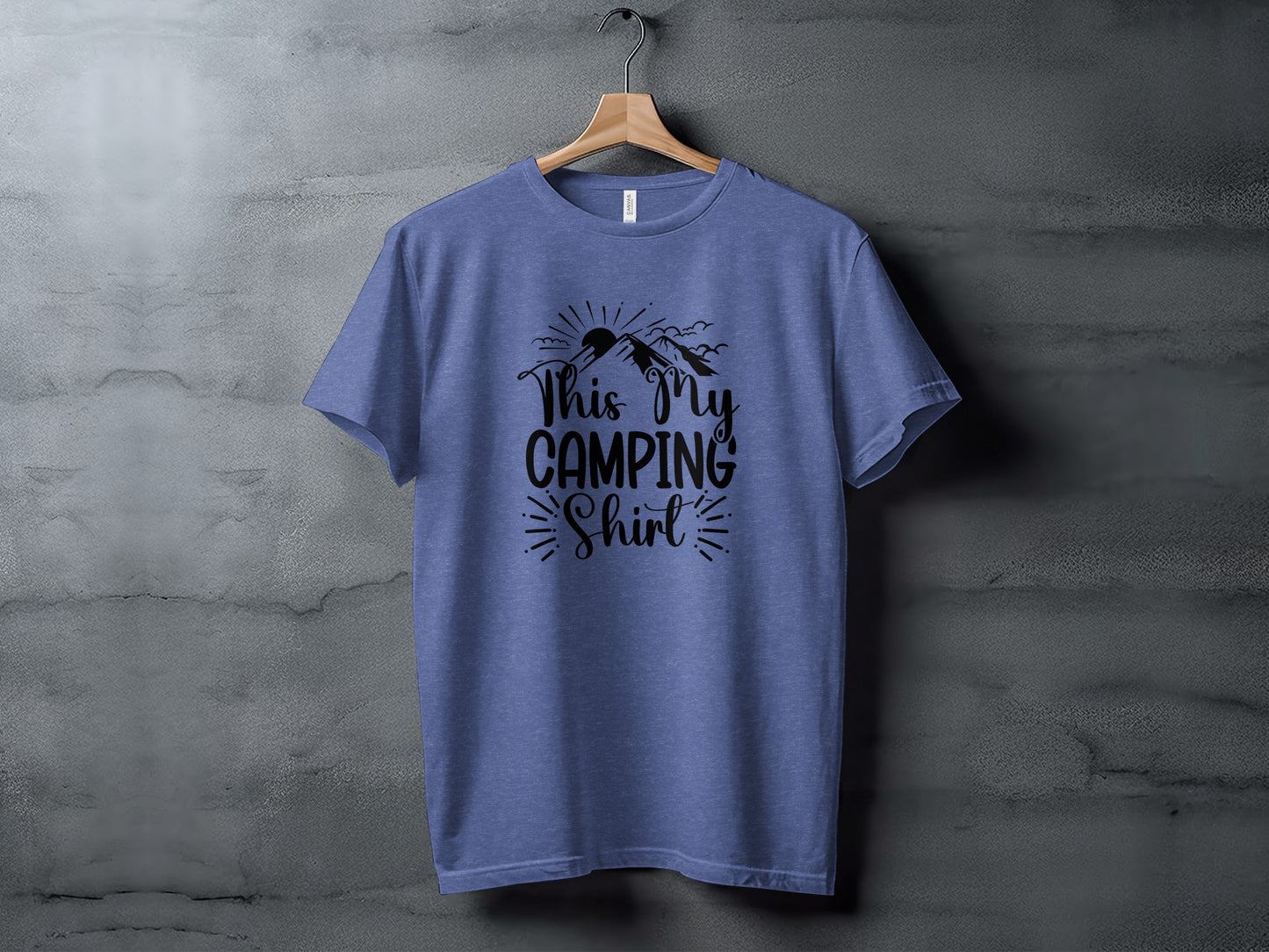 This My Camping Shirt Design Featuring Mountain Graphics T-Shirt T-Shirt - Outdoor & Adventure Collection - Mile Marker 16 Gear by Cloud 16 Clothing Co.
