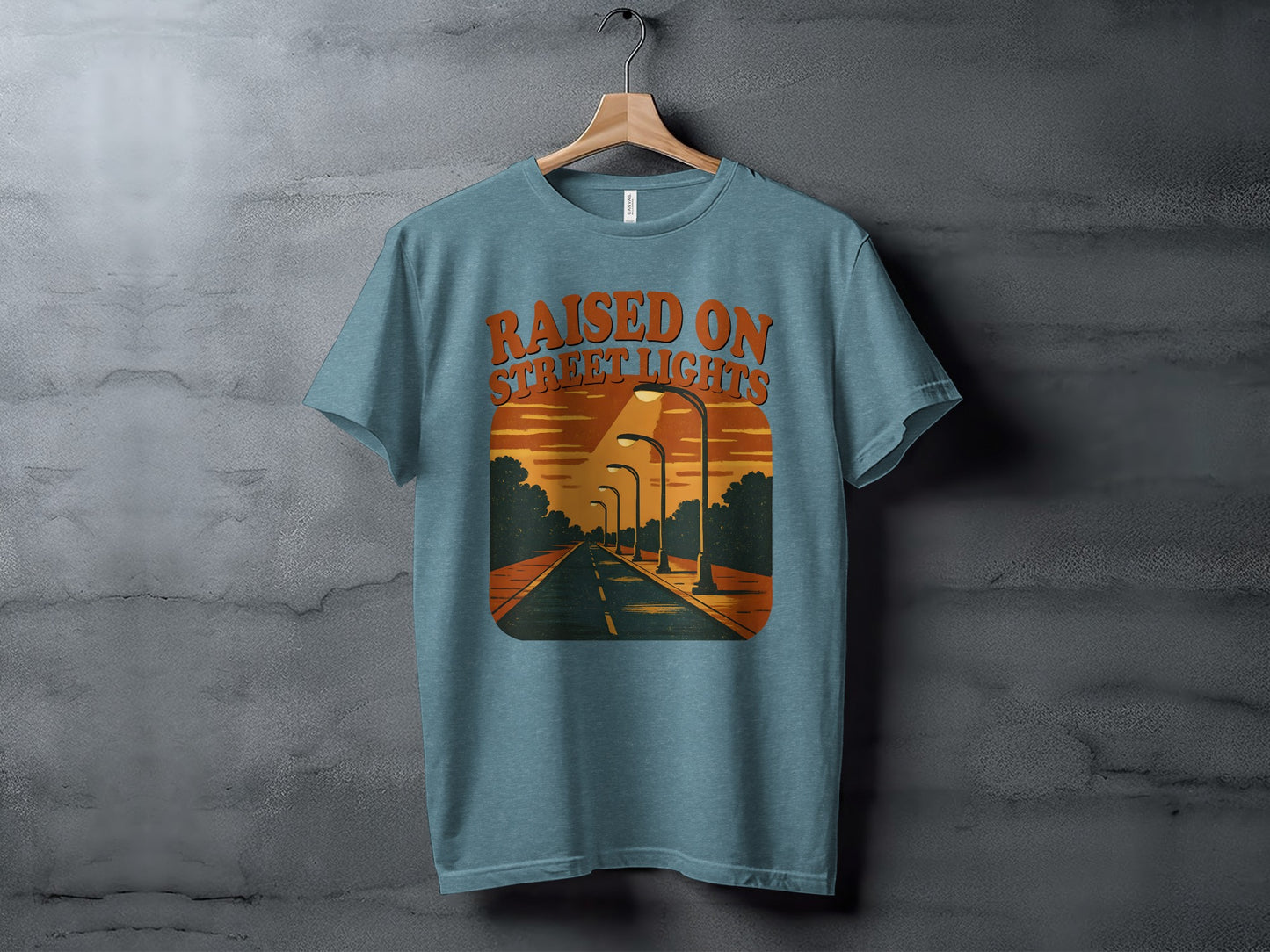 Raised On Street Lights Graphic T-shirt