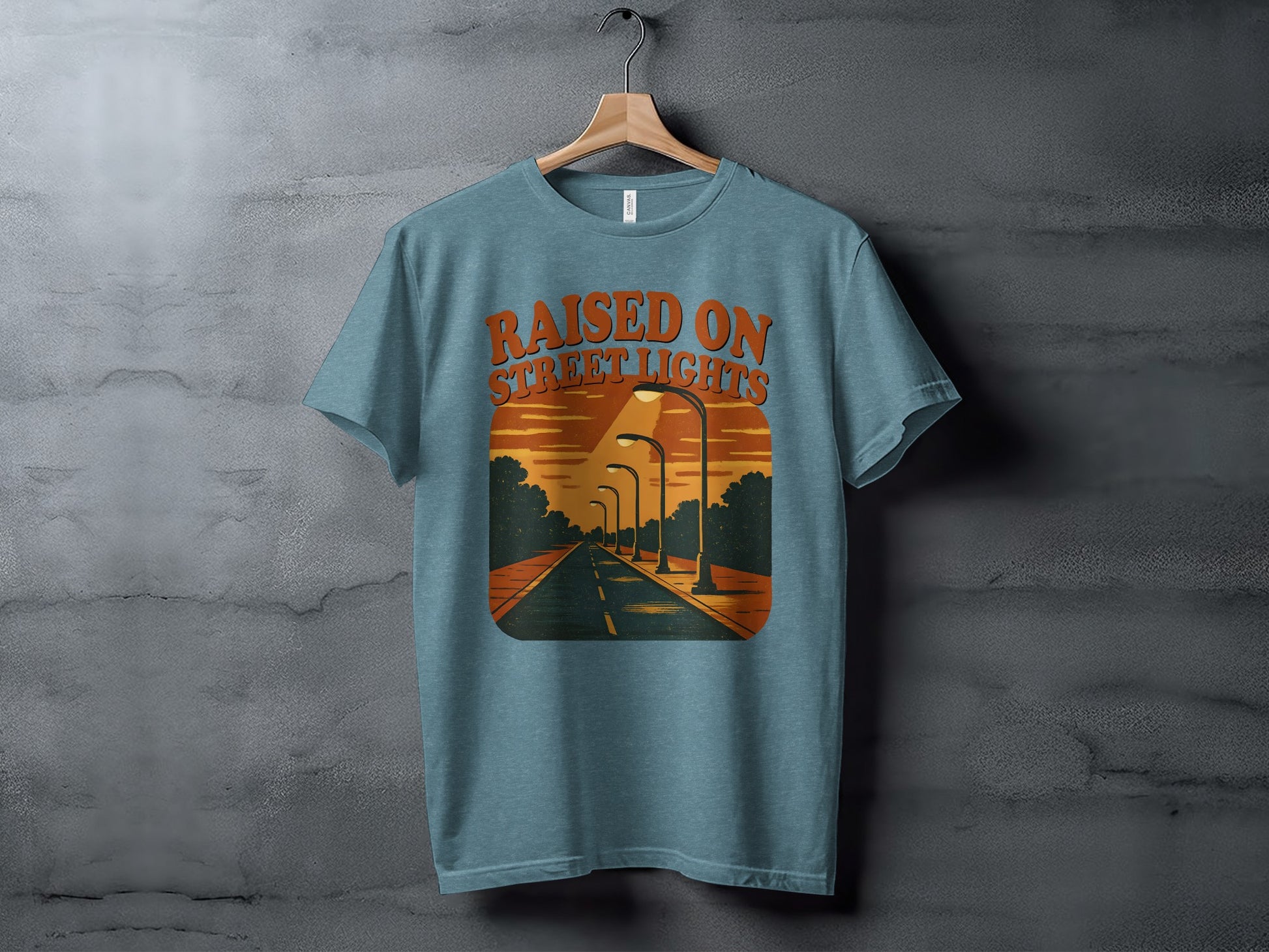 Raised On Street Lights Graphic T-shirt