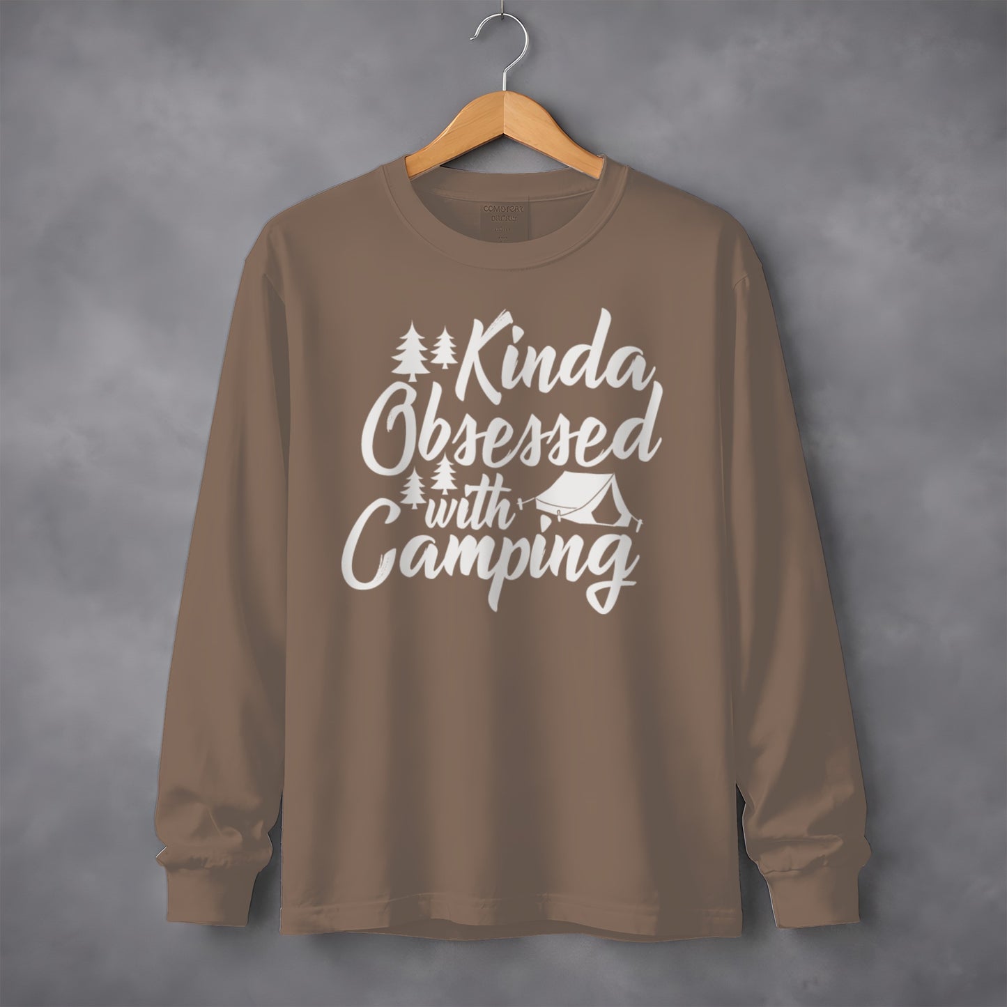 Kinda Obsessed With Camping Long Sleeve Shirt