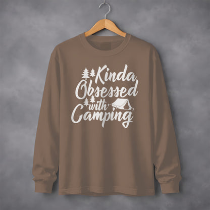 Kinda Obsessed With Camping Long Sleeve Shirt