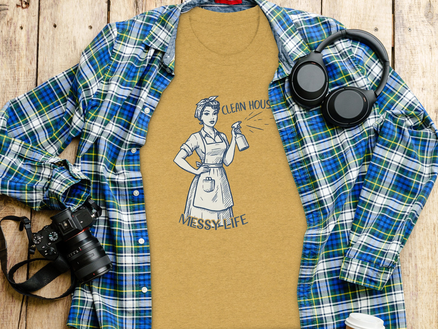 Clean House Messy Life Graphic T-shirt product