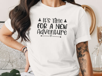 It's Time For A New Adventure Graphic Design T-Shirt T-Shirt - Outdoor & Adventure Collection - Mile Marker 16 Gear by Cloud 16 Clothing Co.