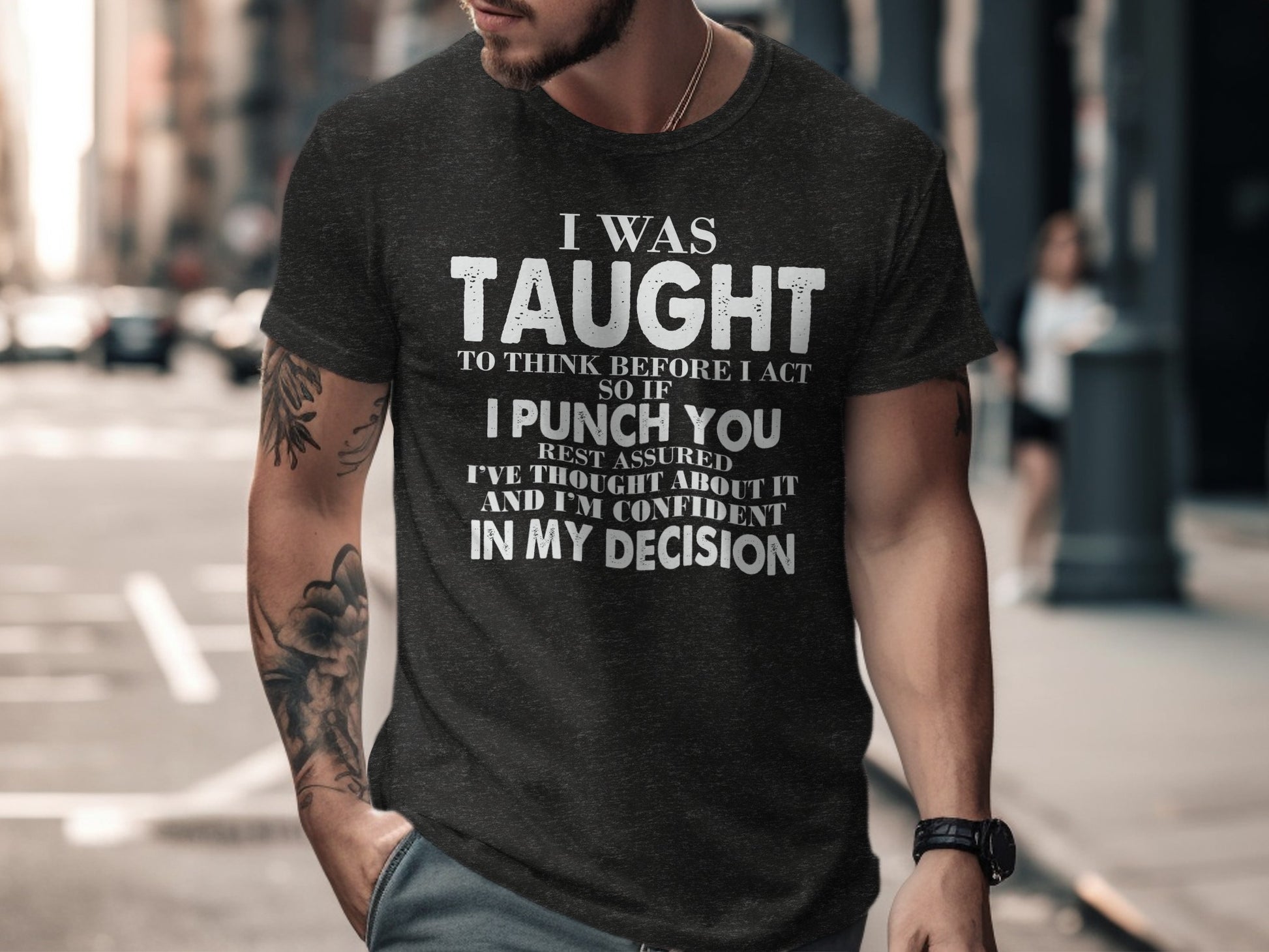 Confident Punch Decision Statement T-Shirt