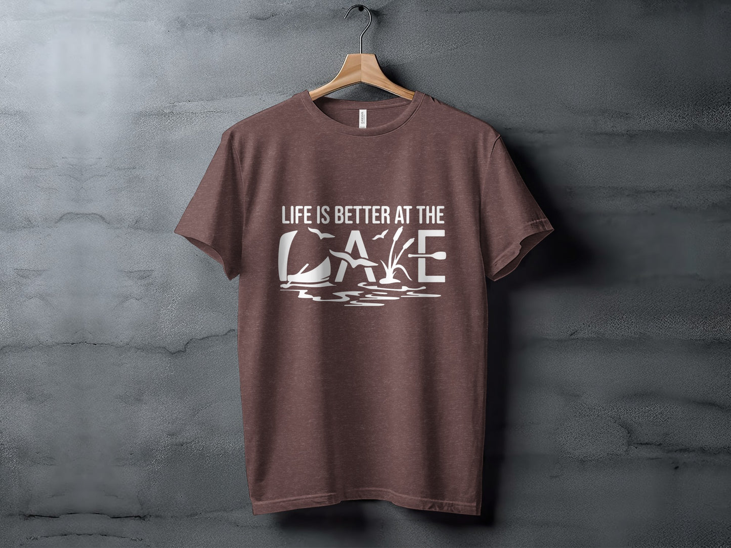 Life Is Better At The Lake Design Graphic Tee T-Shirt T-Shirt - Outdoor & Adventure Collection - Mile Marker 16 Gear by Cloud 16 Clothing Co.