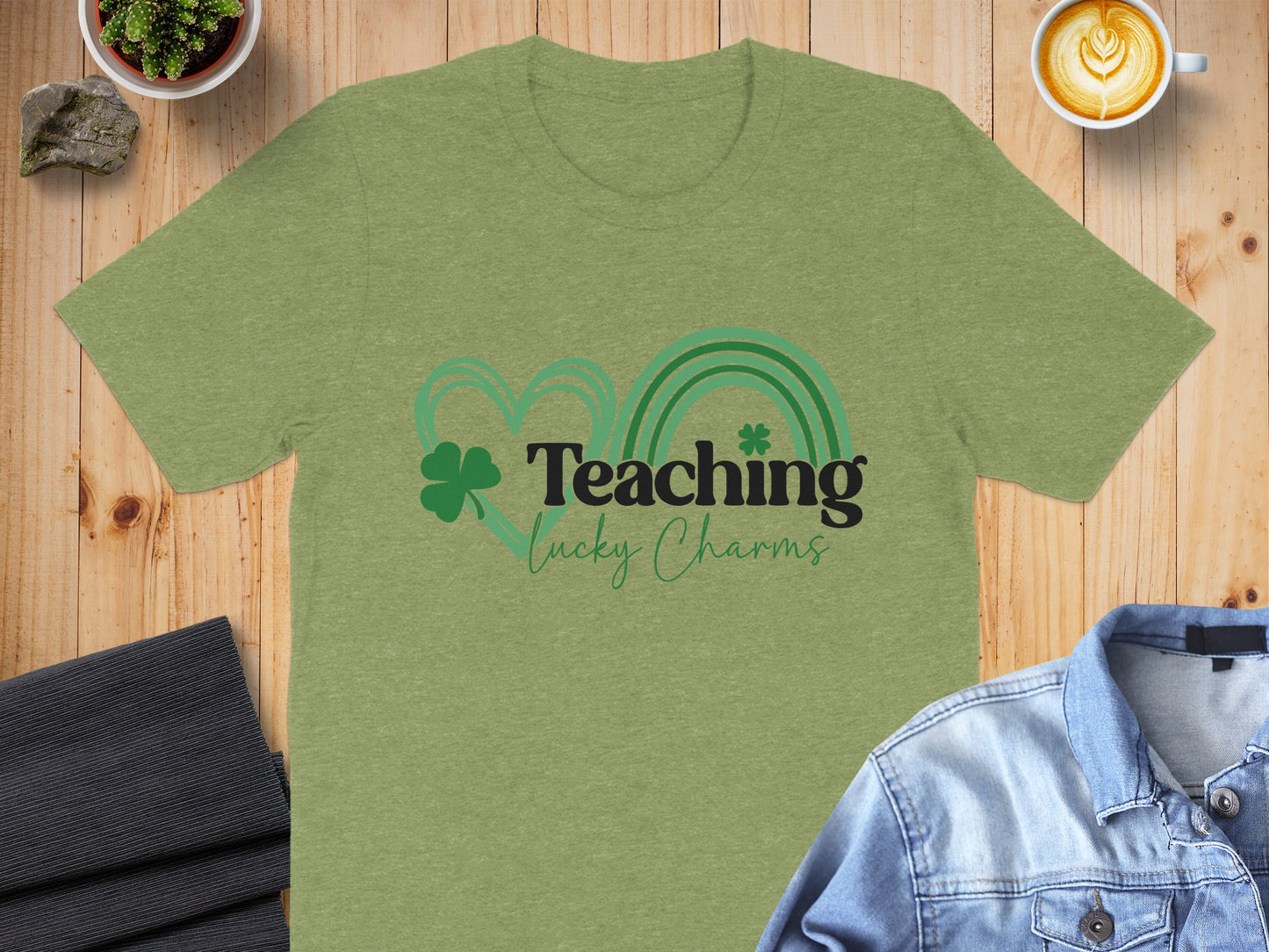 Teaching Lucky Charms Clovers and Rainbow Shirt