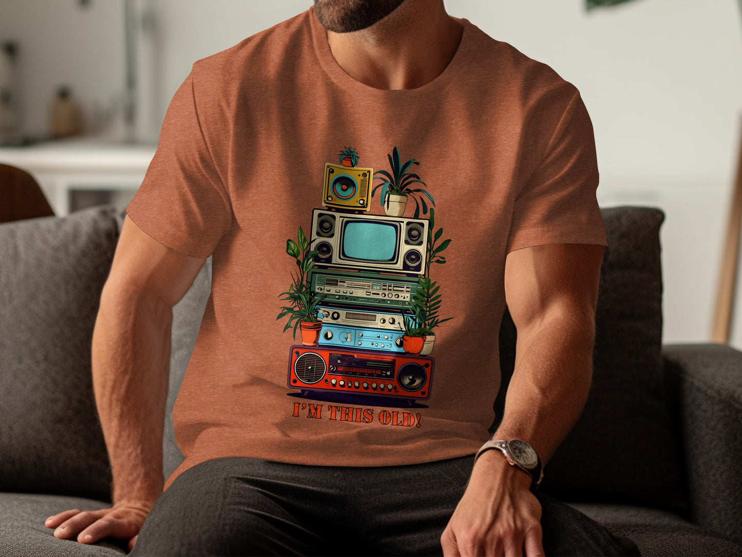 I'm This Old Graphic Printed Short Sleeve T-Shirt