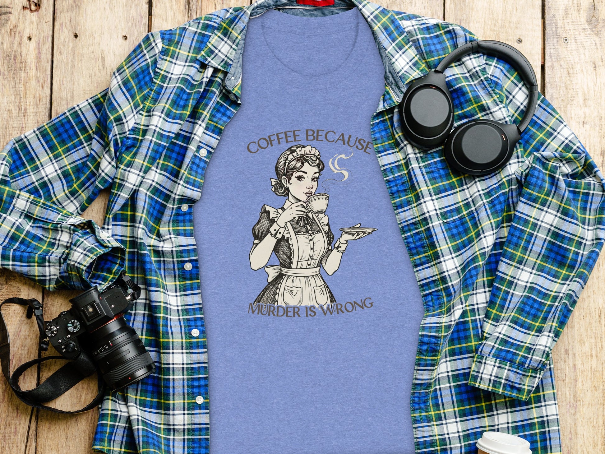 Coffee Because Murder Is Wrong Shirt