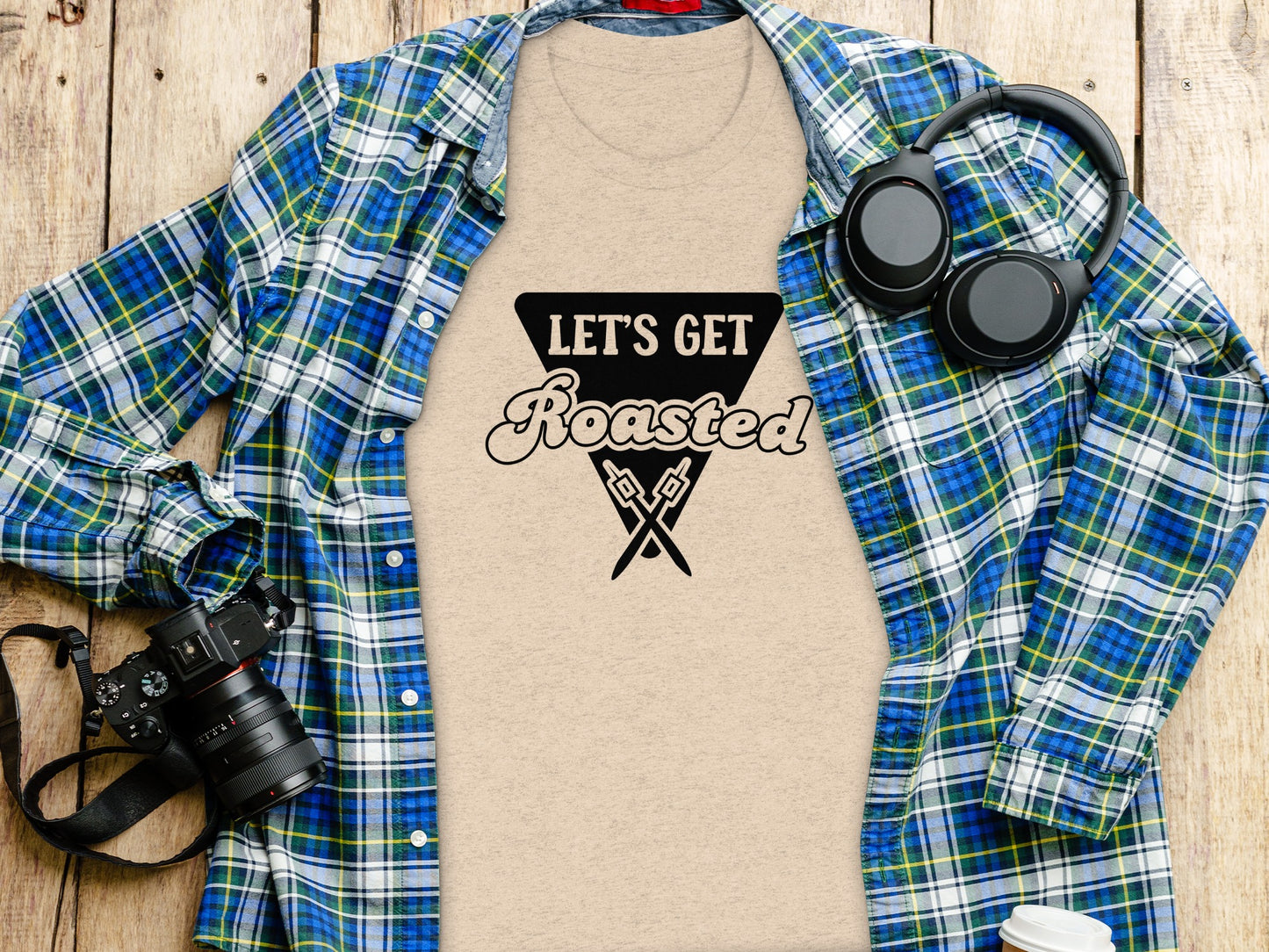 Let's Get Roasted Marshmallow Roasting Sticks T-Shirt T-Shirt - Outdoor & Adventure Collection - Mile Marker 16 Gear by Cloud 16 Clothing Co.