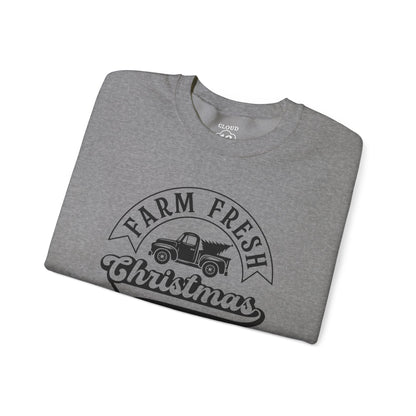 Farm Fresh Christmas Trees Sweatshirt - Festive Holiday Crewneck