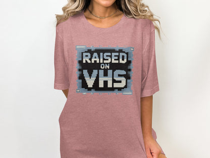 Raised On VHS Graphic Print Casual Top