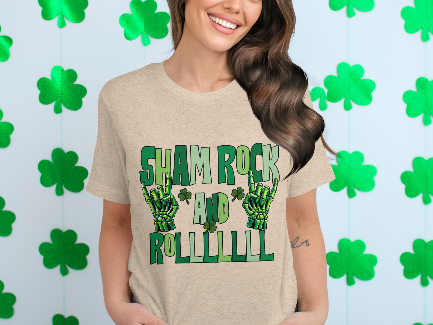 Sham Rock and Rolllll Graphic Tee Shirt Product