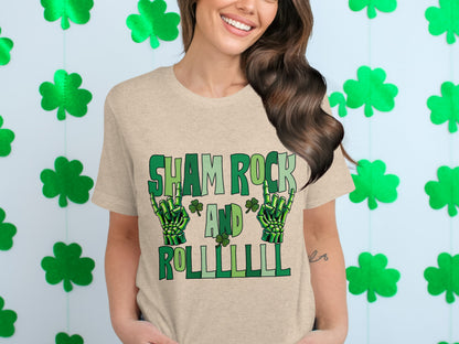 Sham Rock and Rolllll Graphic Tee Shirt Product